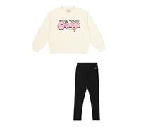 Champion Legacy Girl-Crewneck Sweatsuit Tuta da Allenamento, Yellow (YS141), 7-8 Anni Bambine e Ragazze