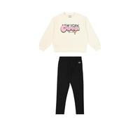 Champion Legacy Girl-Crewneck Sweatsuit Tuta, Giallo (YS141), 13-14 Years Bambine e Ragazze