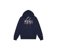 Champion Legacy-Graphic Hoodie Felpa con Cappuccio, Blu (Bs501), S Uomo