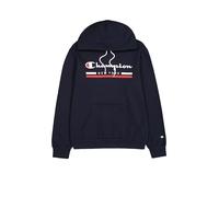Champion Legacy Graphic Shop Authentic (220245) -Soft Compact Powerblend Fleece Felpa con Cappuccio, Blu Marino, XS Uomo