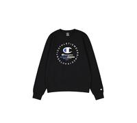 Champion Legacy Graphic Shop Authentic (220246) -Soft Compact Powerblend Fleece Crewneck Felpa, Nero, S Uomo