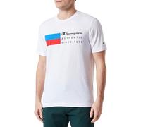 Champion Legacy Graphic Shop - Authentic Since S/S Crewneck T-Shirt, Bianco, S Uomo SS24