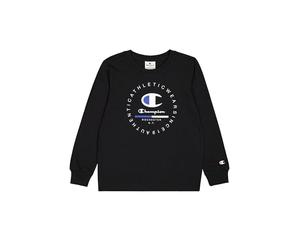 Champion Legacy Graphic Shop B (306843) - Crewneck Maglietta a Manica Lunga, Nero, 9-10 Anni Bambini e Ragazzi FW24