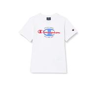 Champion Legacy Graphic Shop C S/S T-Shirt, Bianco, 5-6 Anni Bambini e Ragazzi