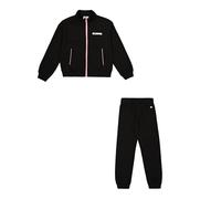 Champion Legacy Graphic Shop G (405047) -Ultra-Light Soft Compact Powerblend Terry High-Neck Tuta Sportiva, Nero, 3-4 Anni Bambina