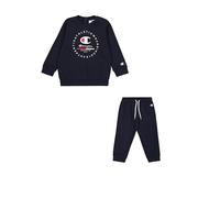 Champion Legacy Graphic Shop TD (306847) -Ultra-Light Soft Compact Powerblend Fleece Crewneck Completo, Blu Marino, 9 Mesi Bambino