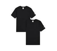 Champion Legacy-Icons 2 Pack Crewneck T-Shirt, Nero (Kk001), M (Pacco da 2) Uomo