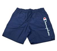 Champion Legacy Icons Beachshorts-Crinkle Taslon Contrast Logo Bermuda Costume a Pantaloncino, Blu Marino, XXXL Uomo