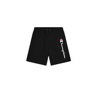 Champion Legacy Icons Beachshorts-Crinkle Taslon Contrast Logo Bermuda Costume a Pantaloncino, Nero, M Uomo