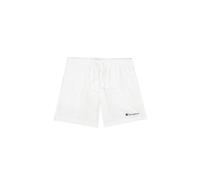 Champion Legacy Icons Beachshorts - Crinkle Taslon Small Script Logo Costume a Pantaloncino, Bianco, M Uomo SS24