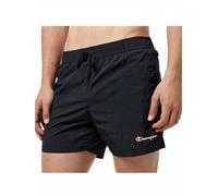Champion Legacy Icons Beachshorts-Crinkle Taslon Small Script Logo Costume a Pantaloncino, Nero, L Uomo