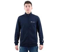 Champion Legacy Icons - Heavy Spring Terry Small Script Logo High-Neck Full-Zip Felpa, Blu Marino, Uomo SS24