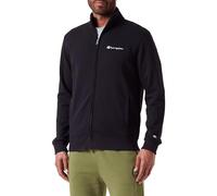 Champion Legacy Icons - Heavy Spring Terry Small Script Logo High-Neck Full-Zip Felpa, Nero, Uomo SS24
