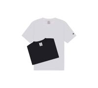 Champion Legacy - Icons - T-Shirt Girocollo da Uomo, Confezione da 2, Bianco (WW001), XS, Bianco (Ww001), XS