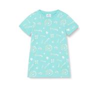 Champion Legacy Icons TD - Allover Graphics S/S Vestito Casual, Verde Acquamarina, 18 Mesi Bimba 0-24 SS24
