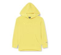 Champion Legacy Icons Tonal Logo B - Ultralight Spring Terry Felpa con Cappuccio, Giallo Mostarda, 13-14 Anni Bambino SS24