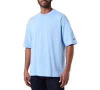 Champion Legacy Icons Tonal Logo T-Shape S/S Crewneck T-Shirt, Celeste, L Uomo