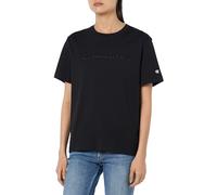 Champion Legacy Icons Tonal Logo W-Relaxed S/S Crewneck T-Shirt, Nero, M Donna