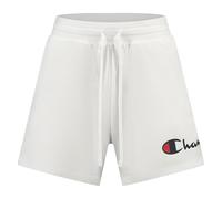 Champion Legacy Icons W-Contrast Logo Cotton Lycra Pantaloncini, Bianco, S Donna
