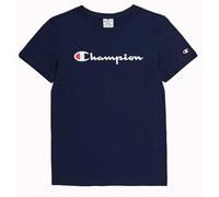 Champion Legacy Icons W-S/S Crewneck T-Shirt, Blu Marino, M Donna