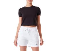 Champion Legacy Icons W-Small Script Logo PRO-Jersey Pantaloncini, Bianco, XS Donna