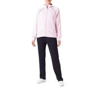 Champion Legacy Icons W-Sweatsuits Heritage Light Powerblend Terry Full-Zip Tuta Sportiva, Rosa Confetto/Nero, XL Donna