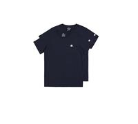 Champion Legacy Legacy Champion Basics B - S-S 2-Pack Crewneck T-Shirt, Blu Marino, 9-10 Anni Bambino FW23