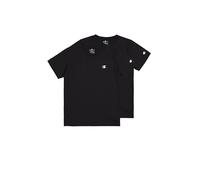 Champion Legacy Legacy Champion Basics B - S-S 2-Pack Crewneck T-Shirt, Nero, 7-8 Anni Bambino FW23