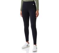 Champion Legacy Basics W-Cotton Lycra High-Waist Leggings, Nero, S Donna