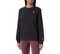 Champion Legacy Legacy Basics W - Light Powerblend Fleece Crewneck Felpa, Nero, Donna FW23