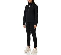 Champion Legacy Legacy Sweatsuits Heritage W - Light Stretch Fleece Slim High-neck Tuta sportiva, Nero, Donna FW23