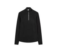 Champion Legacy - Maglia da Donna, in Micropile, con Mezza Zip, L, Nero, Nero, L