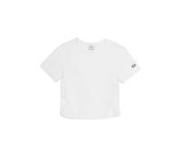 Champion Legacy Minimalist Resort W-Crop Slim S/S Crewneck T-Shirt, Bianco, L Donna