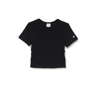 Champion Legacy Minimalist Resort W-Crop Slim S/S Crewneck T-Shirt, Nero, L Donna