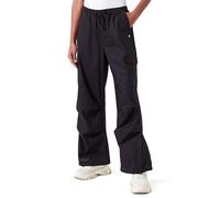 Champion Legacy Minimalist Resort W-Light Cotton Popeline Parachute Pantaloni da Tuta, Nero, M Donna