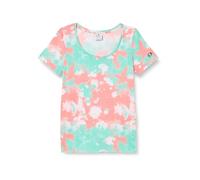 Champion Legacy Minimalist Resort W-Piece-Dyed Regular S/S Crewneck T-Shirt, Rosa Pesca Allover, M Donna