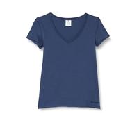 Champion Legacy Minimalist Resort W - Regular S/S V-Neck T-Shirt, Blu Marittimo, L Donna SS24