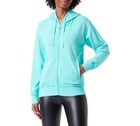 Champion Legacy Minimalist Resort W - Spring Terry Full-Zip Felpa con Cappuccio, Verde Acquamarina, Donna SS24