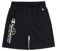 Champion Legacy Modern Basket B-Quick-Dry Smooth Micromesh Bermuda Pantaloncini, Nero, S Bambini e Ragazzi