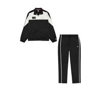 Champion Legacy Modern Sport (220380) -Special Polywarpknit Semi-Dull High-Neck Tuta Sportiva, Nero/Bianco (NBK/Wht), L Uomo