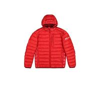 Champion Legacy Outdoor (220340) - WR Light Nylon Cirè 35gr Small Script Logo Hooded Giacca, Rosso Ciliegia (BDC/NBK), S Uomo FW24