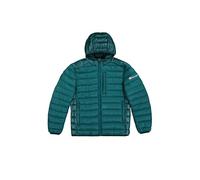 Champion Legacy Outdoor (220340) -WR Light Nylon Cirè 35gr Small Script Logo Hooded Giacca, Verde Bottiglia (HLG/NBK), L Uomo