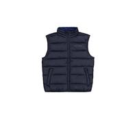 Champion Legacy Outdoor (220343) -WR Light Nylon Cirè 35gr Tonal Script Logo High-Neck Gilet imbotito, Blu Marino (NNY/MNB), S Uomo