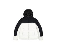Champion Legacy Outdoor (220345) -WR Thin Nylon Ripstop Cirè 37gr Hooded Giacca, Bianco/Nero (Wht/NBK), L Uomo