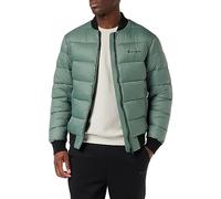 Champion Legacy Outdoor - Bomber Jacket Giacca, Verde BLG/Nero, S Uomo FW23