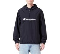 Champion Legacy Outdoor-Spring-Summer Contrast Logo WR Taslon Hooded Giacca, Nero, S Uomo