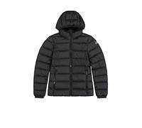 Champion Legacy Outdoor W (117568) -WR Light Nylon Cirè 35gr C-Logo Hooded Giacca imbotita, Nero (NBK), S Donna