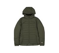 Champion Legacy Outdoor W (117571) -Polyfield WR Polyester Woven 86gr Hooded Giacca imbotita, Verde Foresta (FON), L Donna