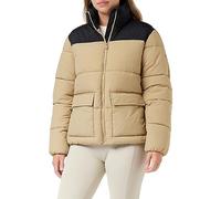 Champion Legacy Outdoor W - Crickle Nylon High-neck Giacca imbotita, Marrone Sabbia/Nero, Donna FW23
