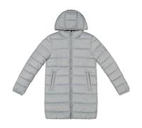 Champion Legacy Outdoor W - Light Nylon W/R Long Hooded Giacca imbotita, Grigio Monumento, Donna FW23